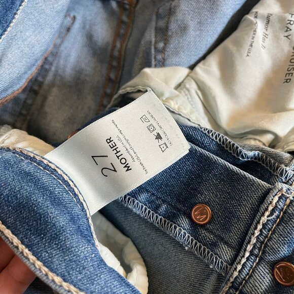 Mother Pixie Cruiser Fray Rumor Has It Flare Jeans - Women's Size 27*30 - Blue - Picture 8 of 12